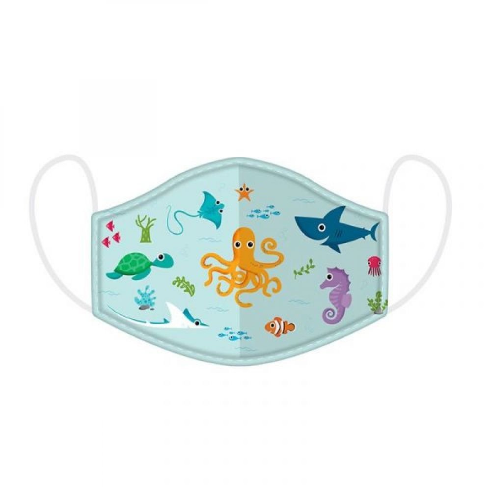 MASQUE BARRIERE TISSU ENFANT - VIE MARINE