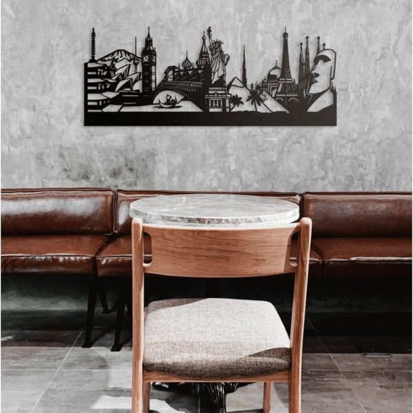 SKYLINE DU MONDE 68CM