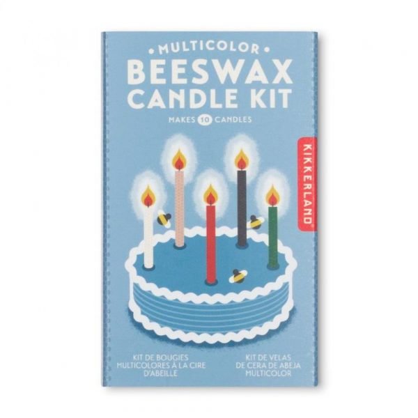 KIT - BOUGIES MULTICOLORES EN CIRE D'ABEILLE