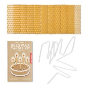 KIT - BOUGIES EN CIRE D'ABEILLE NATURELLE
