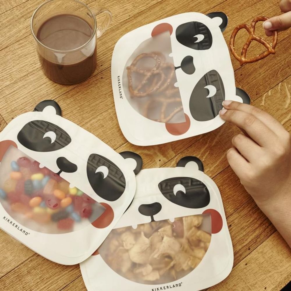 LOT 3 SACHETS ZIP - PANDA
